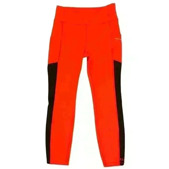 Mind Body Love Pants - Mind Body Love Red Womens Ankle Length Leggings - Size S